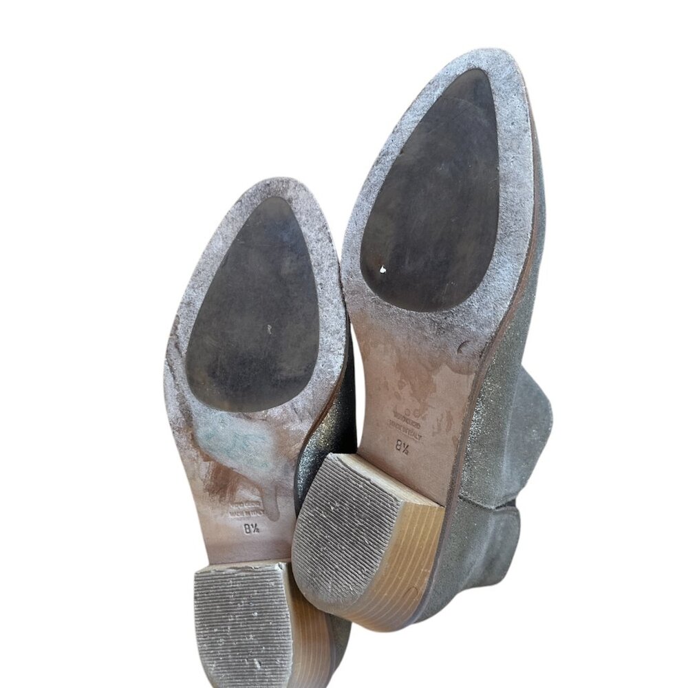 Garnet Hill alessandra gold metallic leather booties - Picture 9 of 9